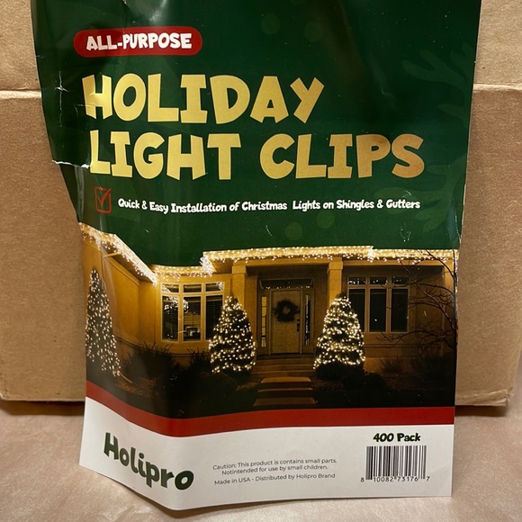 NWT Holipro 400 Pack Holiday/Christmas Light Clips - Picture 1 of 5